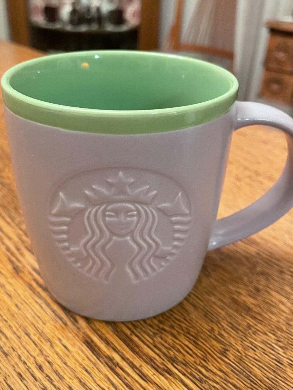 Starbucks 2026 Lavender and Green Mermaid Logo 11 ounce Coffee Cup Mug